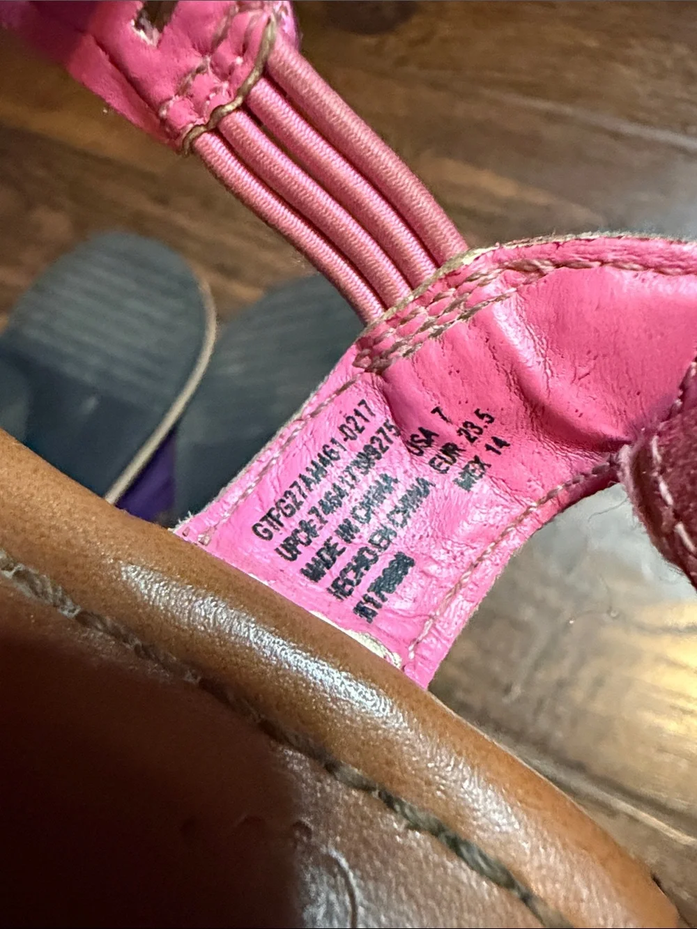 bebe Purple Fringe Kids Sandals & Pink Glitter T-Strap Sandals